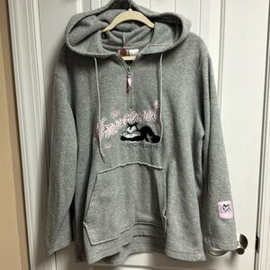 Vintage 90’s Looney Tunes Grey Gray zip up jacket
